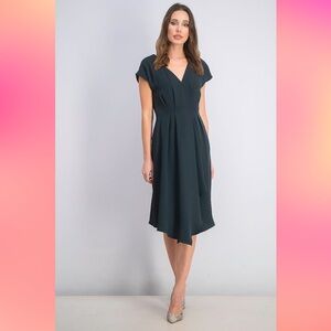 Mango midi green dress